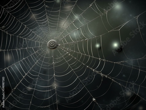 A realistic depiction of a spiders. Generated with AI Technology © Christian
