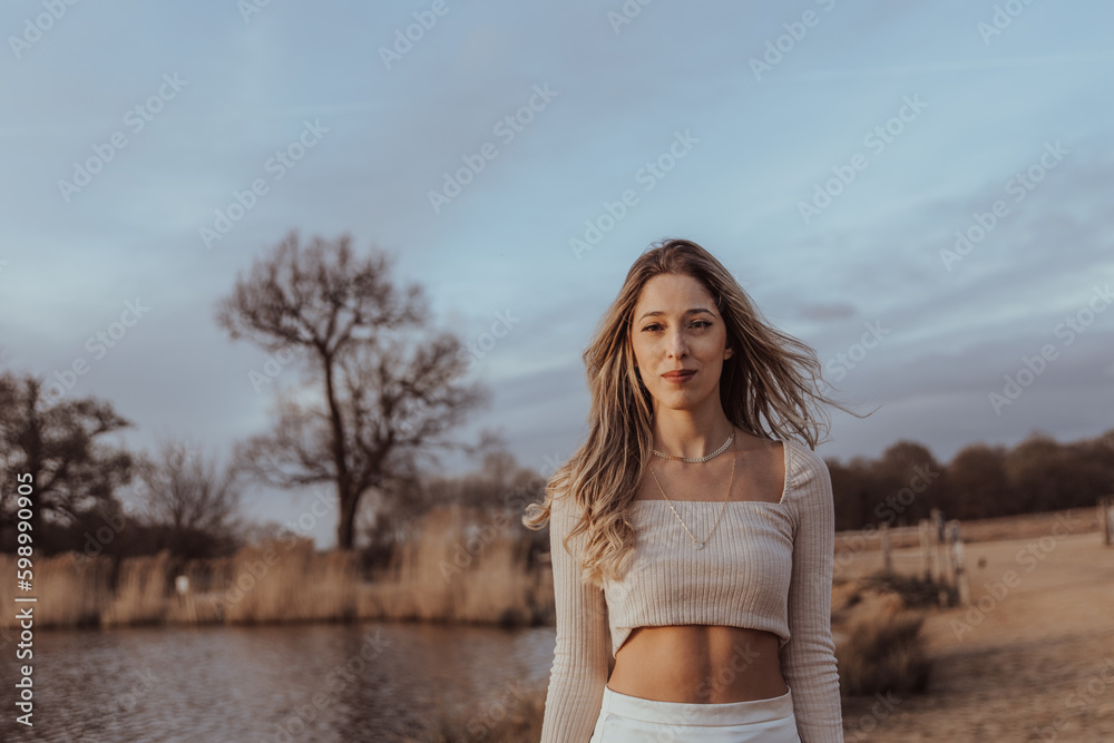 beautiful woman in the park on a beautiful sunny day beautiful woman in the park on a beautiful sunny day