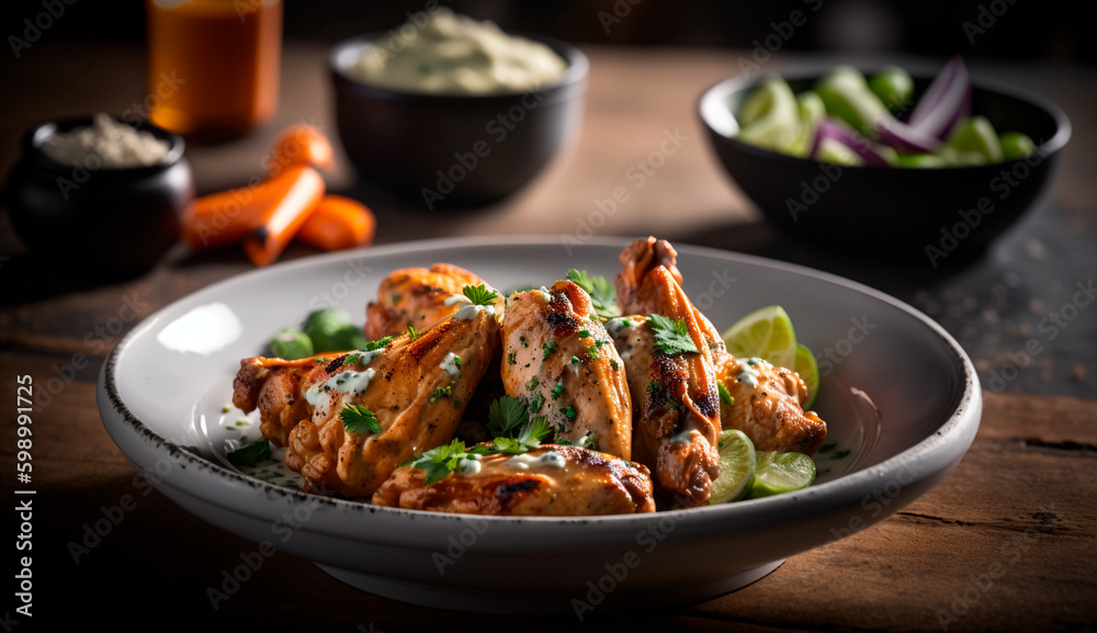 Spicy Chicken Wings That Will Leave You Craving More. Generative AI. Spicy Chicken Wings That Will Leave You Craving More. Generative AI.