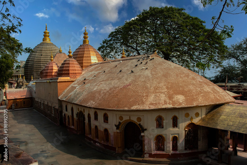 Obraz na płótnie Kamakhya Temple: Sacred Hindu Shrine in Assam, India. Kamakhya Temple - Sacred Place of Worship in India. w salonie