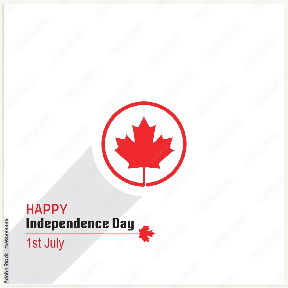 Happy Canada Day background with the red maple leaf. vector illustration. Happy Canada Day background with the red maple leaf. vector illustration.