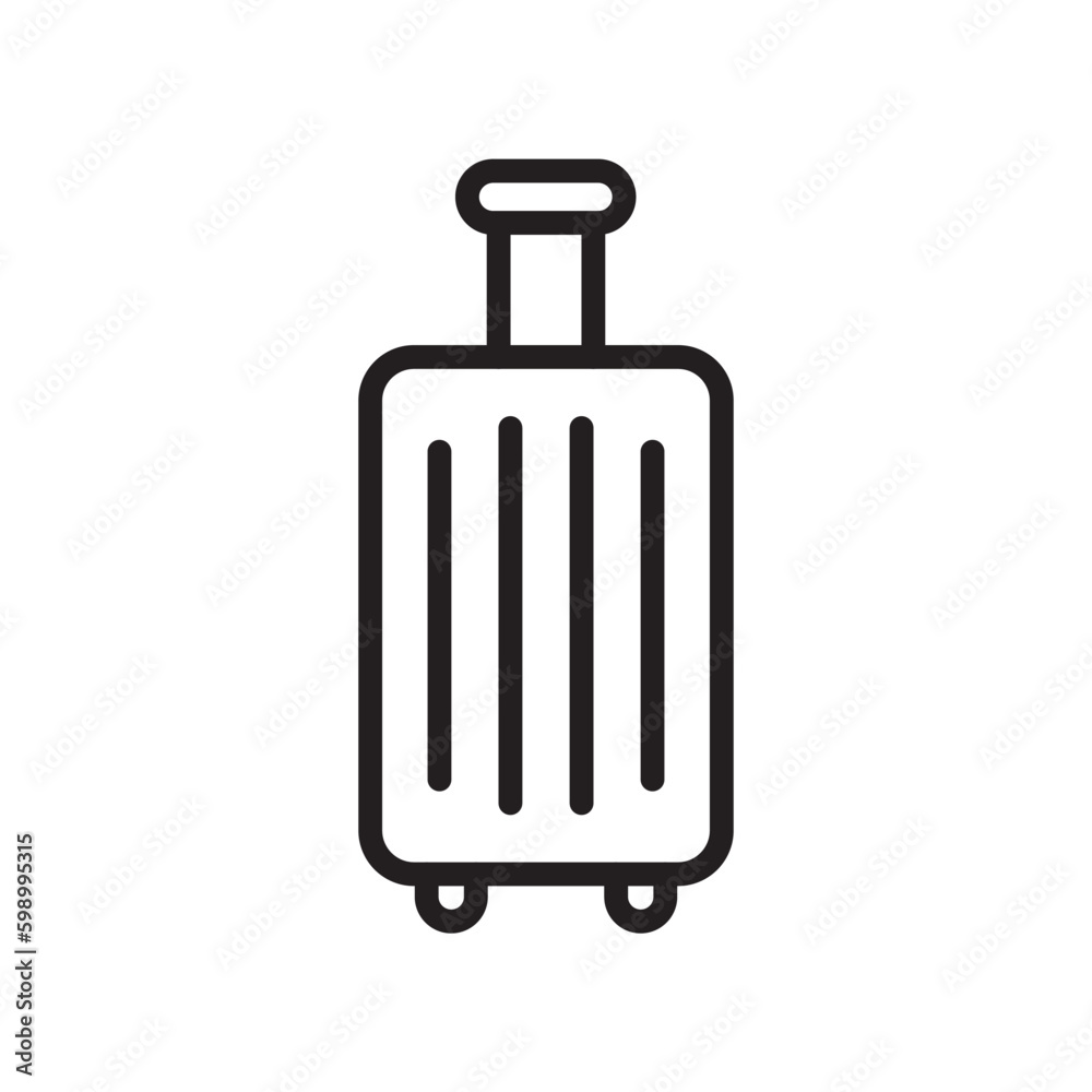 Luggage vector icon. Baggage flat sign design. Travel luggage symbol pictogram. UX UI icon Luggage vector icon. Baggage flat sign design. Travel luggage symbol pictogram. UX UI icon