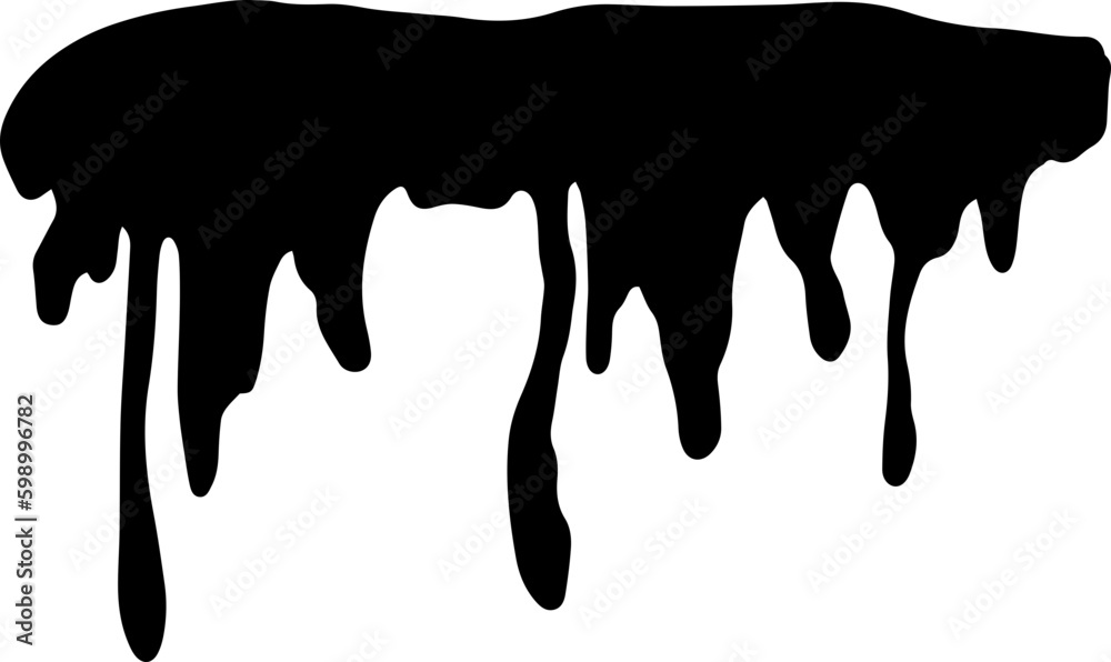 Dripping water silhouette Illustration Dripping water silhouette Illustration