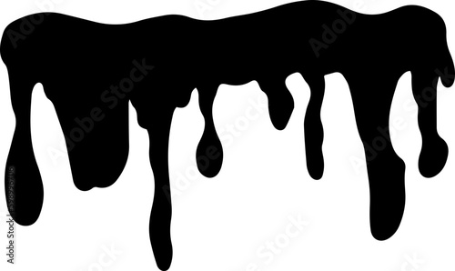Dripping water silhouette Illustration