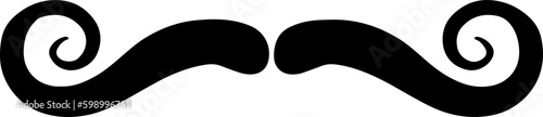 Mustache Silhouette Illustration
