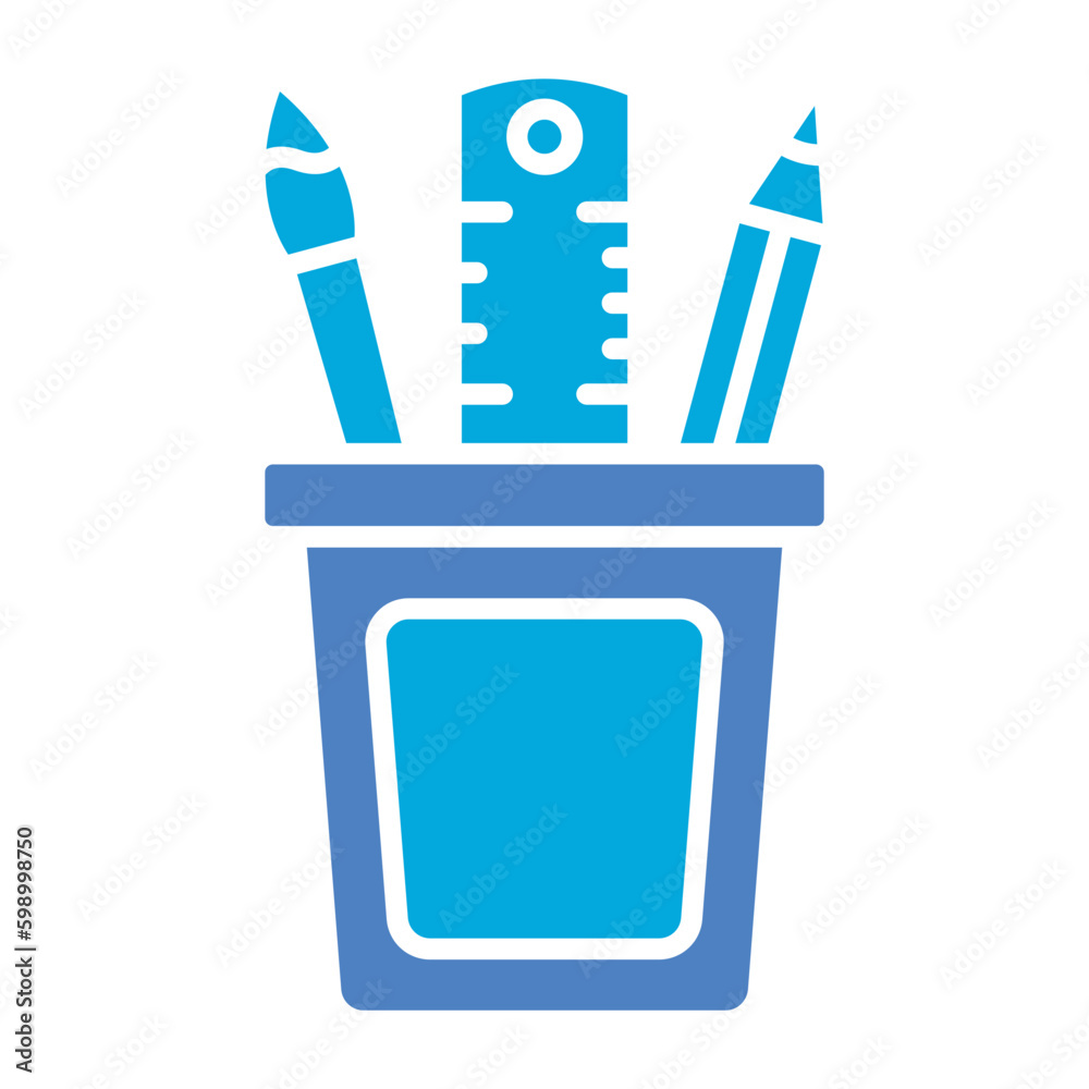 Stationery Glyph Two Color Icon Stationery Glyph Two Color Icon