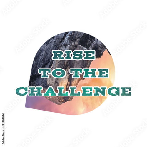 Rise to challenge typography