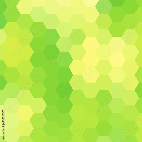 Green hexagon background. Vector graphics. Presentation template. eps 10