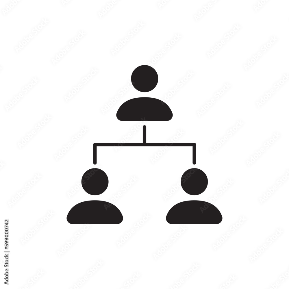 Organization chart vector icon. Company structure icon. Flow chart flat sign design. Hierarchy symbol pictogram. UX UI icon Organization chart vector icon. Company structure icon. Flow chart flat sign design. Hierarchy symbol pictogram. UX UI icon