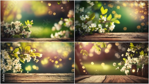 Create a charming and cozy atmosphere with sakura flowers. Add natural warmth to your interior with a beautiful wooden table. Decorate your photos with bokeh effects. Invoke a feeling of renewal.