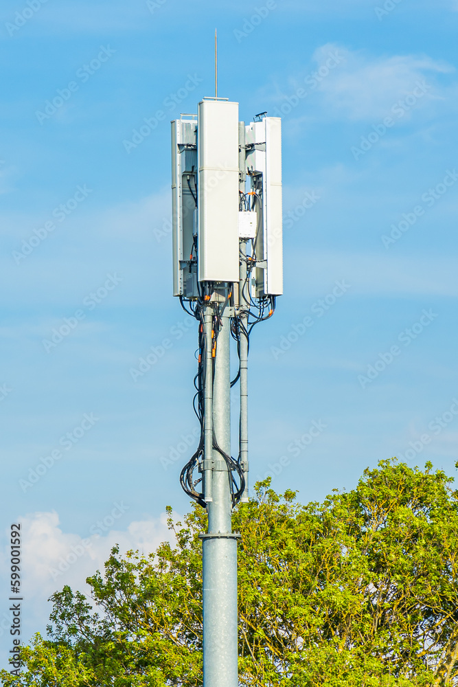 5G cellular network antenna on a telecommunication mast 5G cellular network antenna on a telecommunication mast