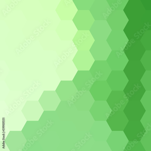 Hexagon abstract background. Green geometric shapes. eps 10