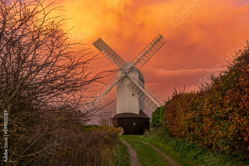 Jill Windmill sunset skies