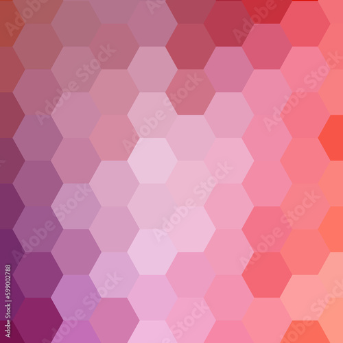 Vector color hexagon pattern. Geometric abstract background with simple hexagonal elements. Medical, technology or science design. eps 10