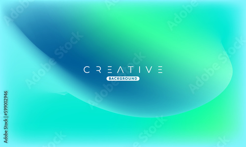 Abstract liquid gradient Background. Fluid colour mix. Blue and Green vivid color blend. Modern Design Template For Your ad Banner, Poster, Cover, Web page, Brochure, and flyer. Vector Eps 10