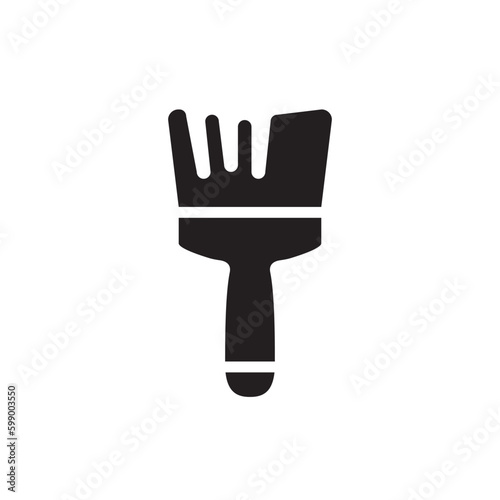 Paint brush vector icon. Paint brush flat sign design. Brush vector symbol pictogram. UX UI icon