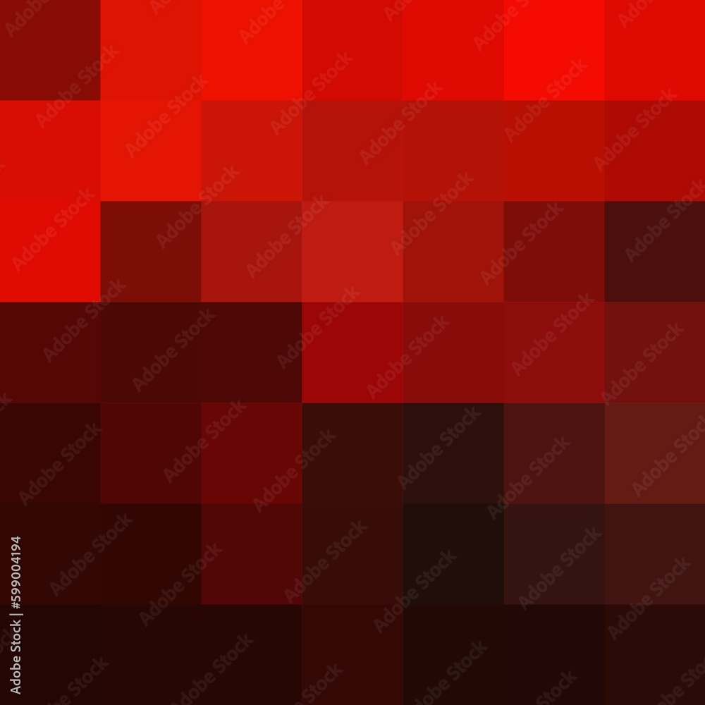 Vector red pixel pattern. Geometric abstract background with simple pixel elements. Medical, technology or science design. eps 10