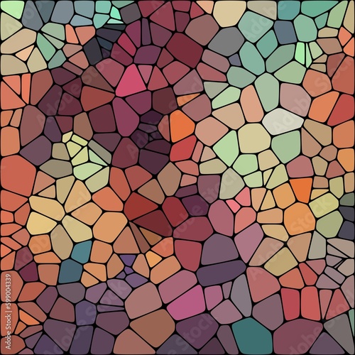 Abstract geometric triangles futuristic technology background. Illustration vector. Color pebbles. eps 10