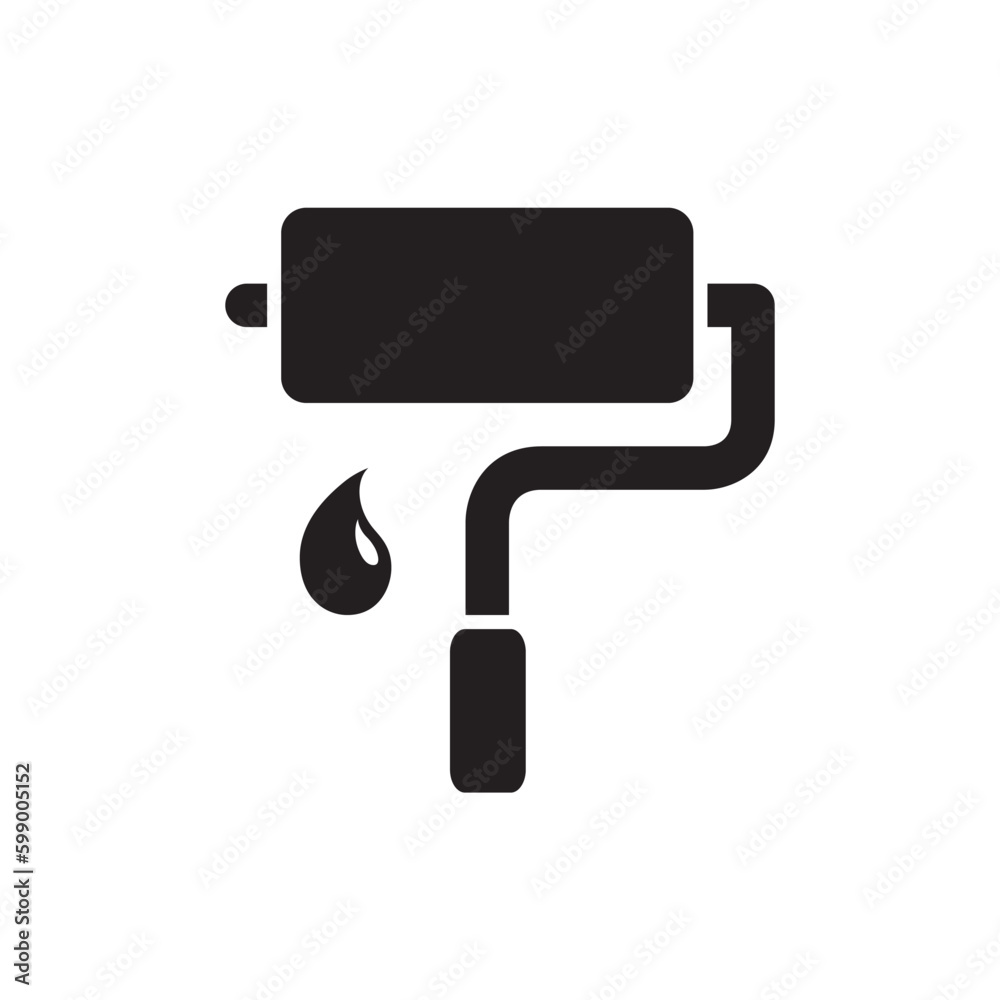 Paint roll vector icon. Paint roller flat sign design. Paint roller symbol. Painter roll symbol pictogram. UX UI icon Paint roll vector icon. Paint roller flat sign design. Paint roller symbol. Painter roll symbol pictogram. UX UI icon