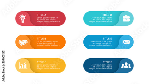 set of colorful elements or labels 1