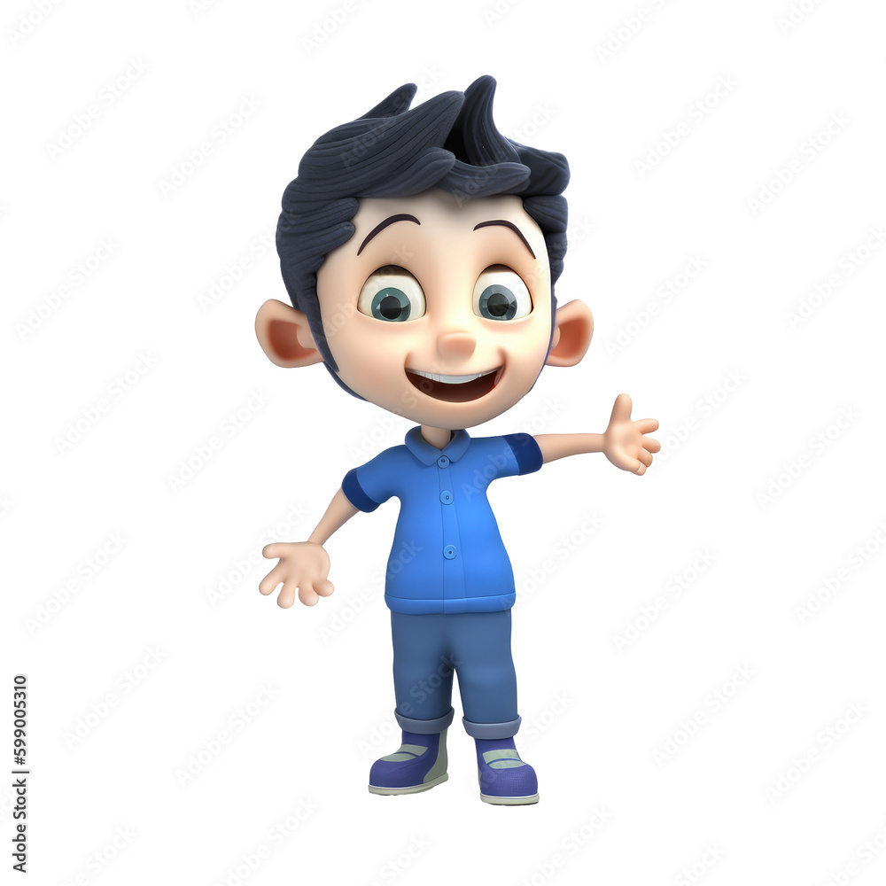 3d icon cute Young smiling Happy winning man, people jumping character illustration. Cartoon boy minimal style on Isolated Transparent png background. Generative ai 3d icon cute Young smiling Happy winning man, people jumping character illustration. Cartoon boy minimal style on Isolated Transparent png background. Generative ai