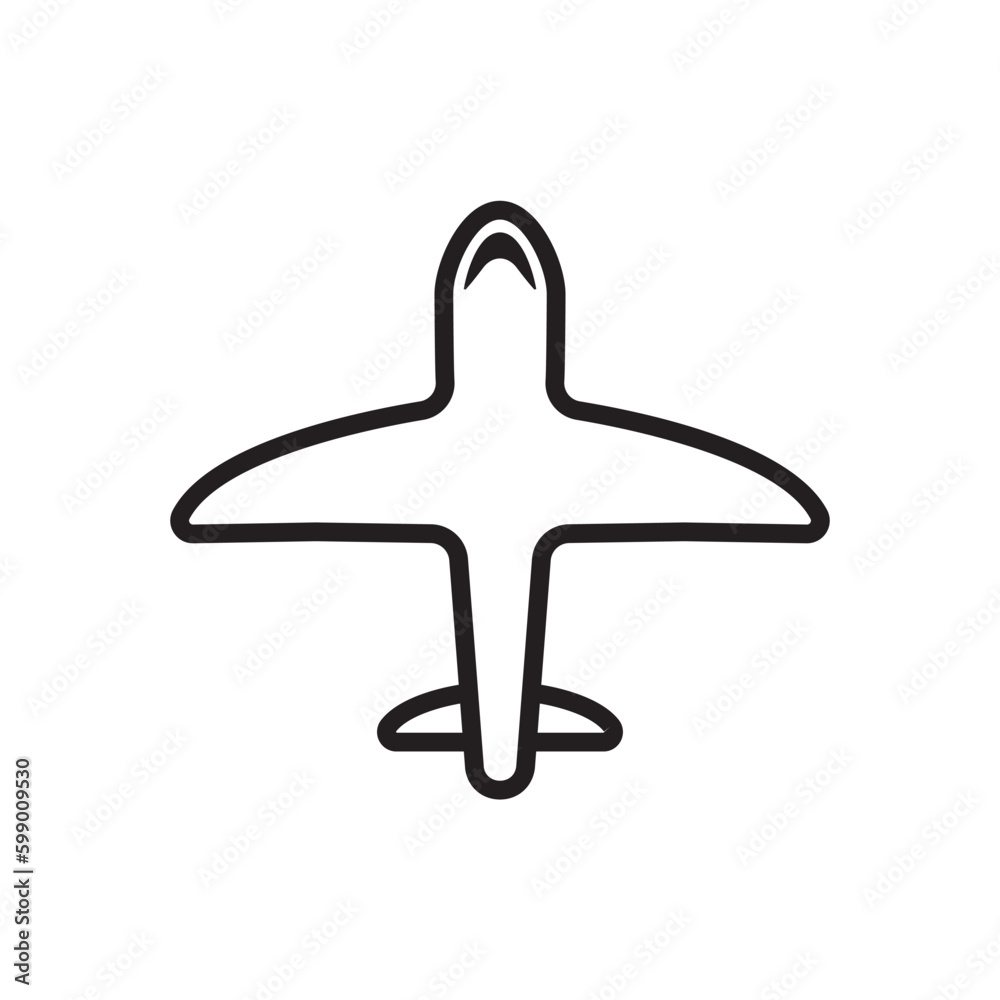 Plane vector icon. Aviation icon. Airplane flat sign design. Flight transport plane symbol. Airport airplane outline vector sign. Reactive plane line symbol. Aircraft pictogram. Jet icon. UX UI icon Plane vector icon. Aviation icon. Airplane flat sign design. Flight transport plane symbol. Airport airplane outline vector sign. Reactive plane line symbol. Aircraft pictogram. Jet icon. UX UI icon