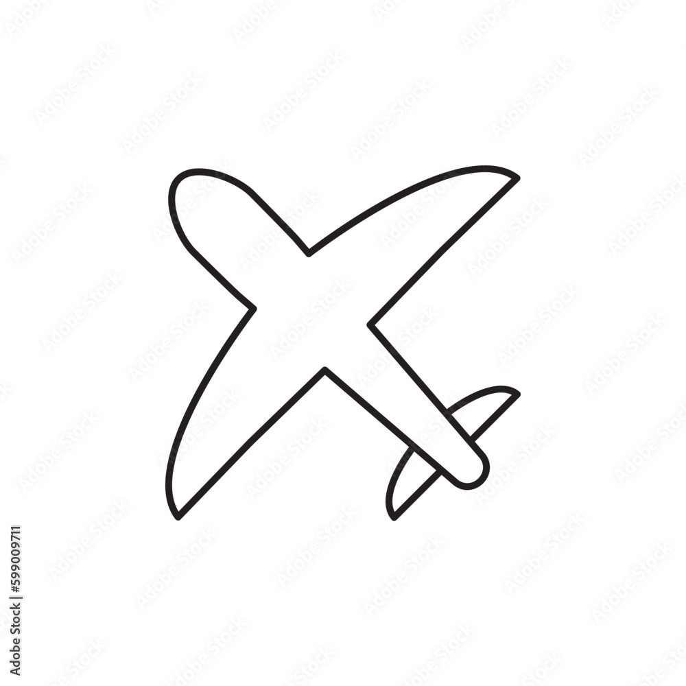 Plane vector icon. Aviation icon. Airplane flat sign design. Flight transport plane symbol. Airport airplane outline vector sign. Reactive plane line symbol. Aircraft pictogram. Jet icon. UX UI icon Plane vector icon. Aviation icon. Airplane flat sign design. Flight transport plane symbol. Airport airplane outline vector sign. Reactive plane line symbol. Aircraft pictogram. Jet icon. UX UI icon