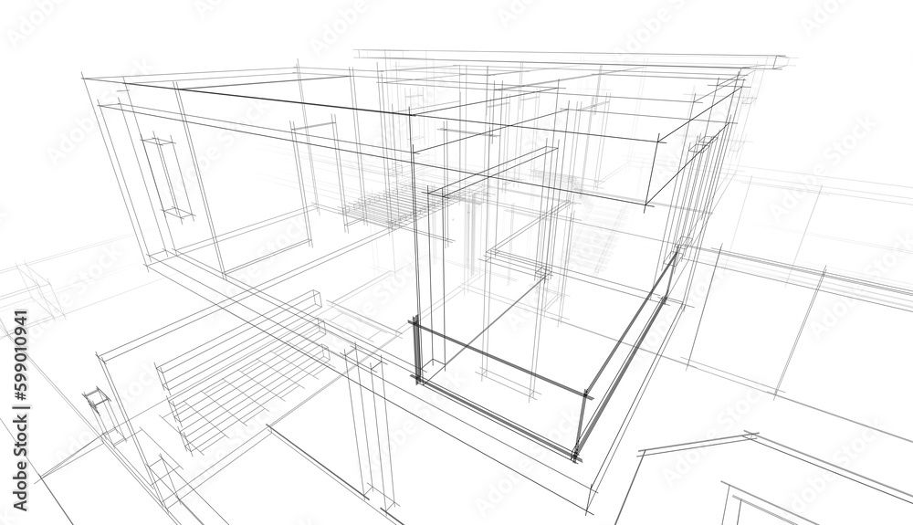 sketch of a house sketch of a house