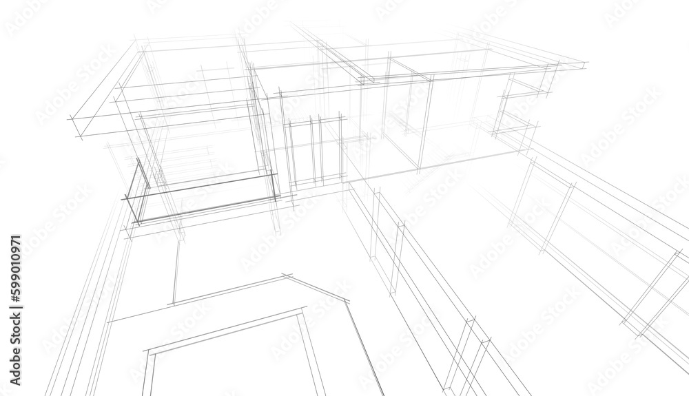 sketch of house sketch of house