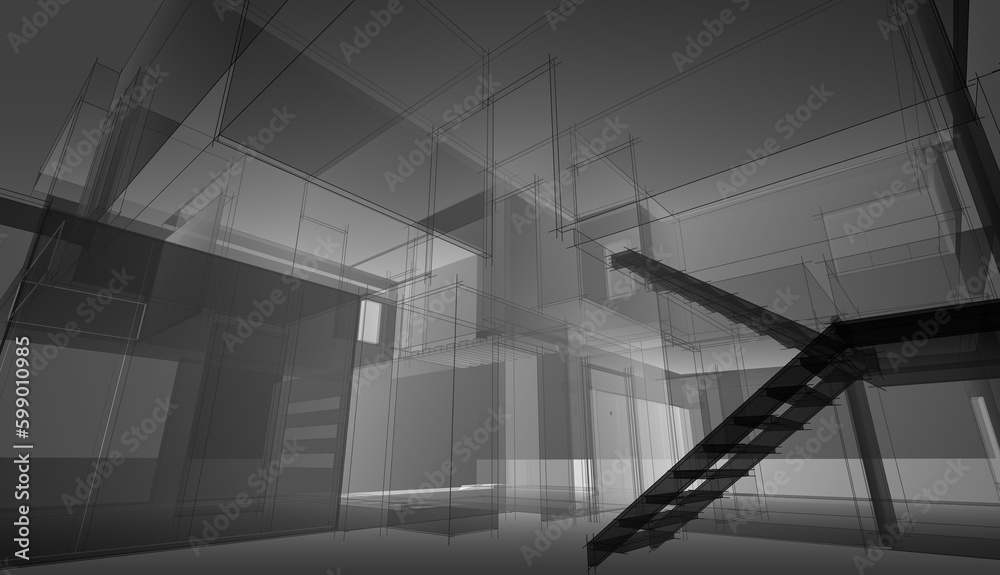 Fototapeta premium sketch of house