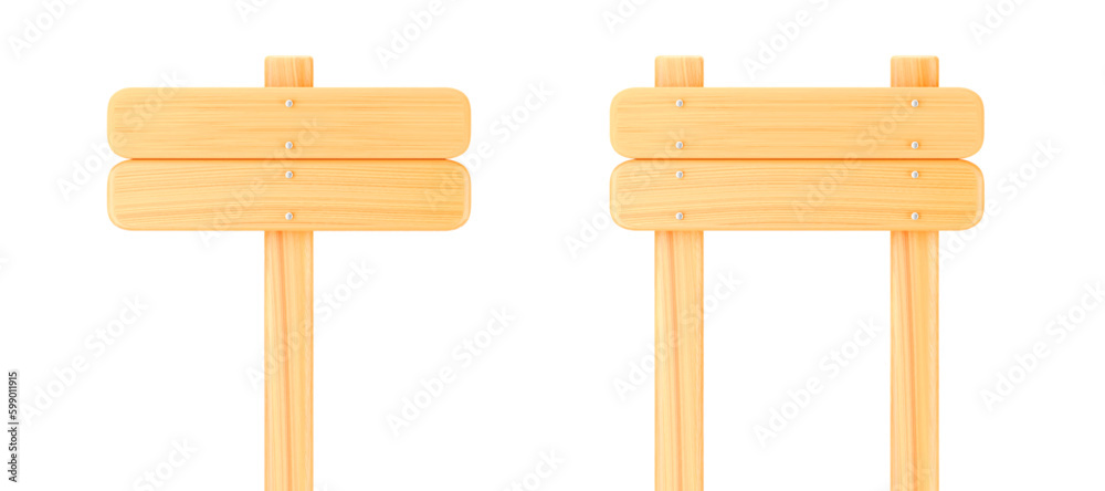 Set of 3d wooden signs or banners, isolated on white background. Render of wood sign or bulletin board for announcements, advertising, choosing right direction. 3d cartoon simple vector illustration Set of 3d wooden signs or banners, isolated on white background. Render of wood sign or bulletin board for announcements, advertising, choosing right direction. 3d cartoon simple vector illustration