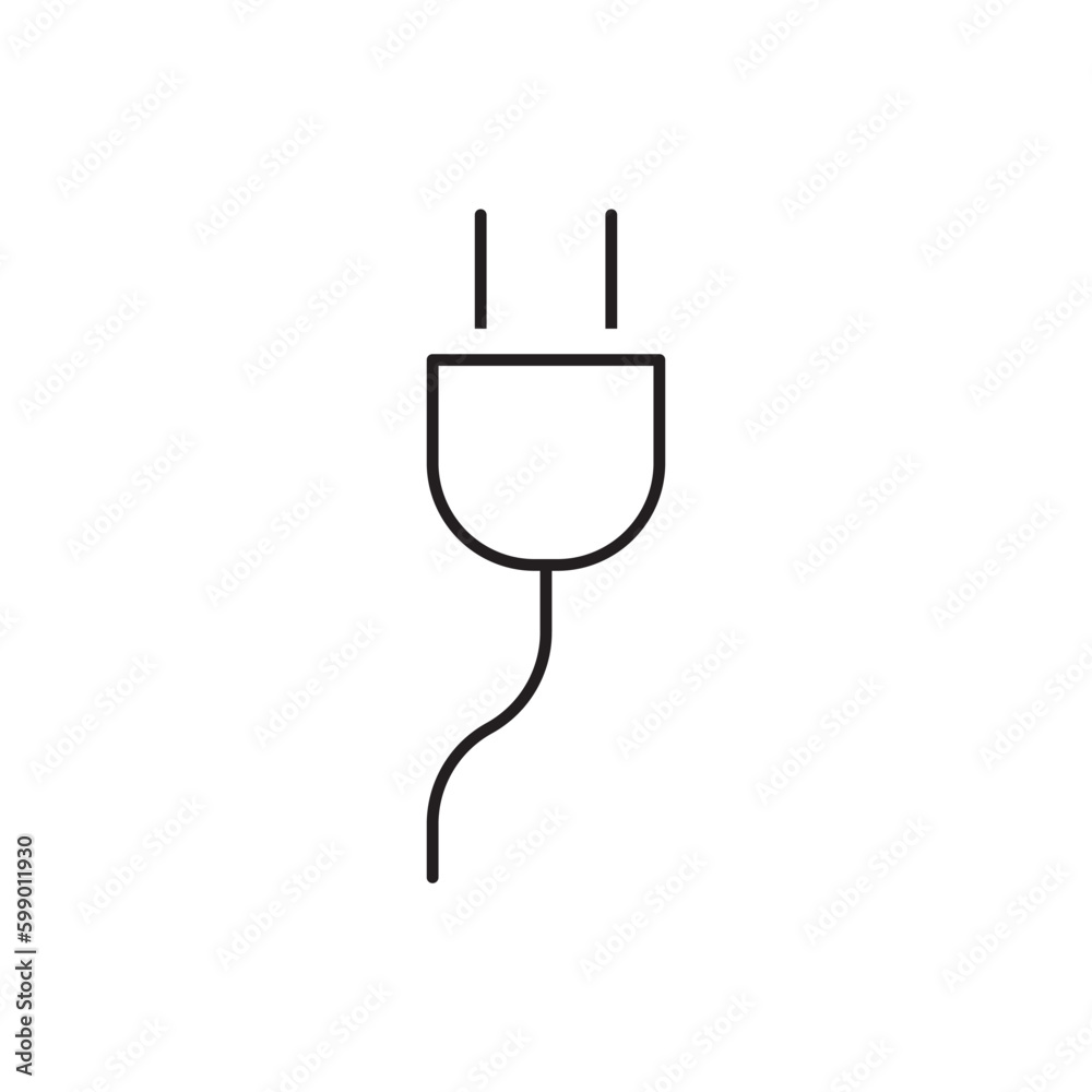 Plug vector icon. Plug flat sign design. Plug symbol pictogram. UX UI icon Plug vector icon. Plug flat sign design. Plug symbol pictogram. UX UI icon