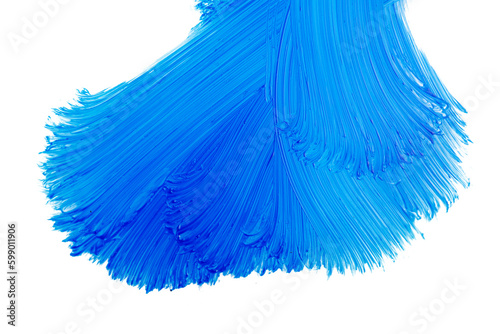 Oil Paint smudge isolated on white background