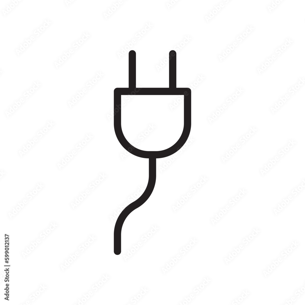 Plug vector icon. Plug flat sign design. Plug symbol pictogram. UX UI icon Plug vector icon. Plug flat sign design. Plug symbol pictogram. UX UI icon
