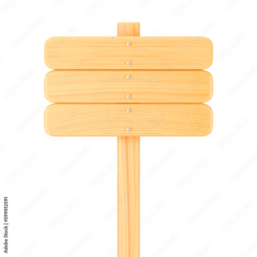 3d wooden sign or banner, isolated on white background. Render of wood sign or bulletin board for announcements, advertising, choosing right direction. 3d cartoon simple vector illustration 3d wooden sign or banner, isolated on white background. Render of wood sign or bulletin board for announcements, advertising, choosing right direction. 3d cartoon simple vector illustration