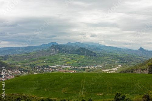 landscape near Montebello in Italy photo