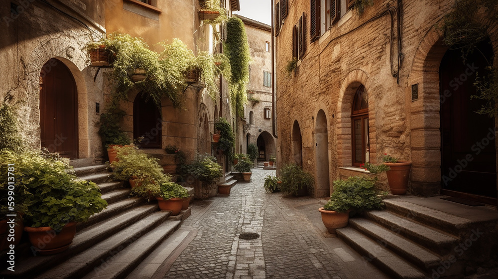 rua arquitetura  na  itália 