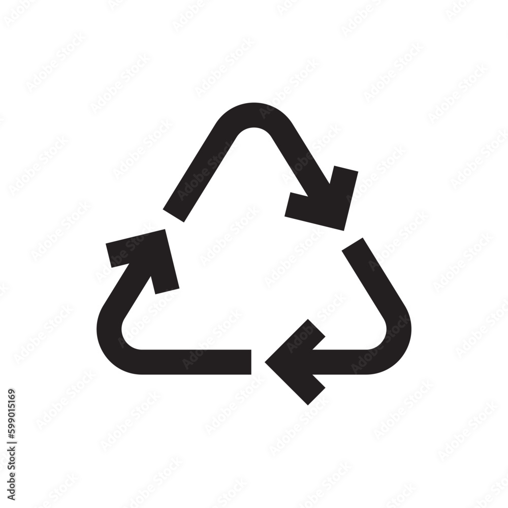 Recycle icon. Recycling icon. Environmental treatment flat sign design. Ecological recycling arrows symbol. Disposal pictogram. Outline symbol design. Linear UX UI icon Recycle icon. Recycling icon. Environmental treatment flat sign design. Ecological recycling arrows symbol. Disposal pictogram. Outline symbol design. Linear UX UI icon