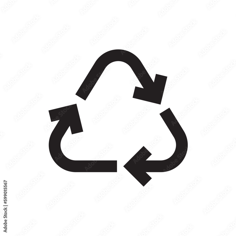 Recycle icon. Recycling icon. Environmental treatment flat sign design. Ecological recycling arrows symbol. Disposal pictogram. Outline symbol design. Linear UX UI icon Recycle icon. Recycling icon. Environmental treatment flat sign design. Ecological recycling arrows symbol. Disposal pictogram. Outline symbol design. Linear UX UI icon