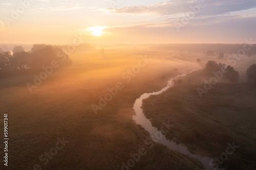 Summer scenic sunrise