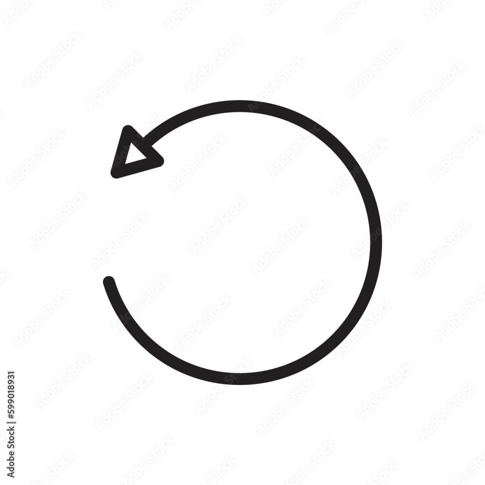 Refresh vector icon. Loop sign. Reload flat sign design. Undo vector icon. Redo symbol. Update icon. Rotation sign. Restart arrow symbol. Loading pictogram. UX UI icon Refresh vector icon. Loop sign. Reload flat sign design. Undo vector icon. Redo symbol. Update icon. Rotation sign. Restart arrow symbol. Loading pictogram. UX UI icon