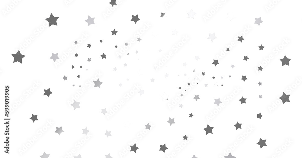 Silver star of confetti. Falling stars on a white background. Illustration of flying shiny stars. - png transparent Silver star of confetti. Falling stars on a white background. Illustration of flying shiny stars. - png transparent
