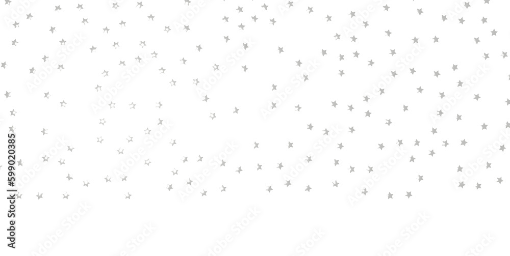 sparkling Christmas confetti falling isolated on white. magic shining flying stars glitter backdrop, sparkle border - png transparent