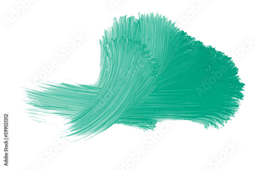 Oil Paint smudge isolated on white background Art brush painted watercolor background.