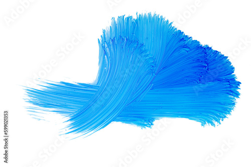 Oil Paint smudge isolated on white background Art brush painted watercolor background.
