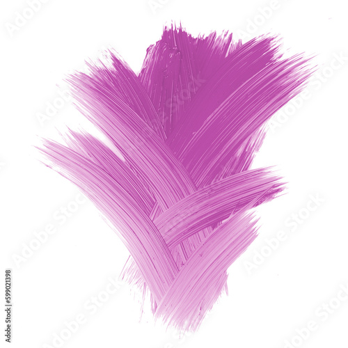 Oil Paint smudge isolated on white background Art brush painted watercolor background.