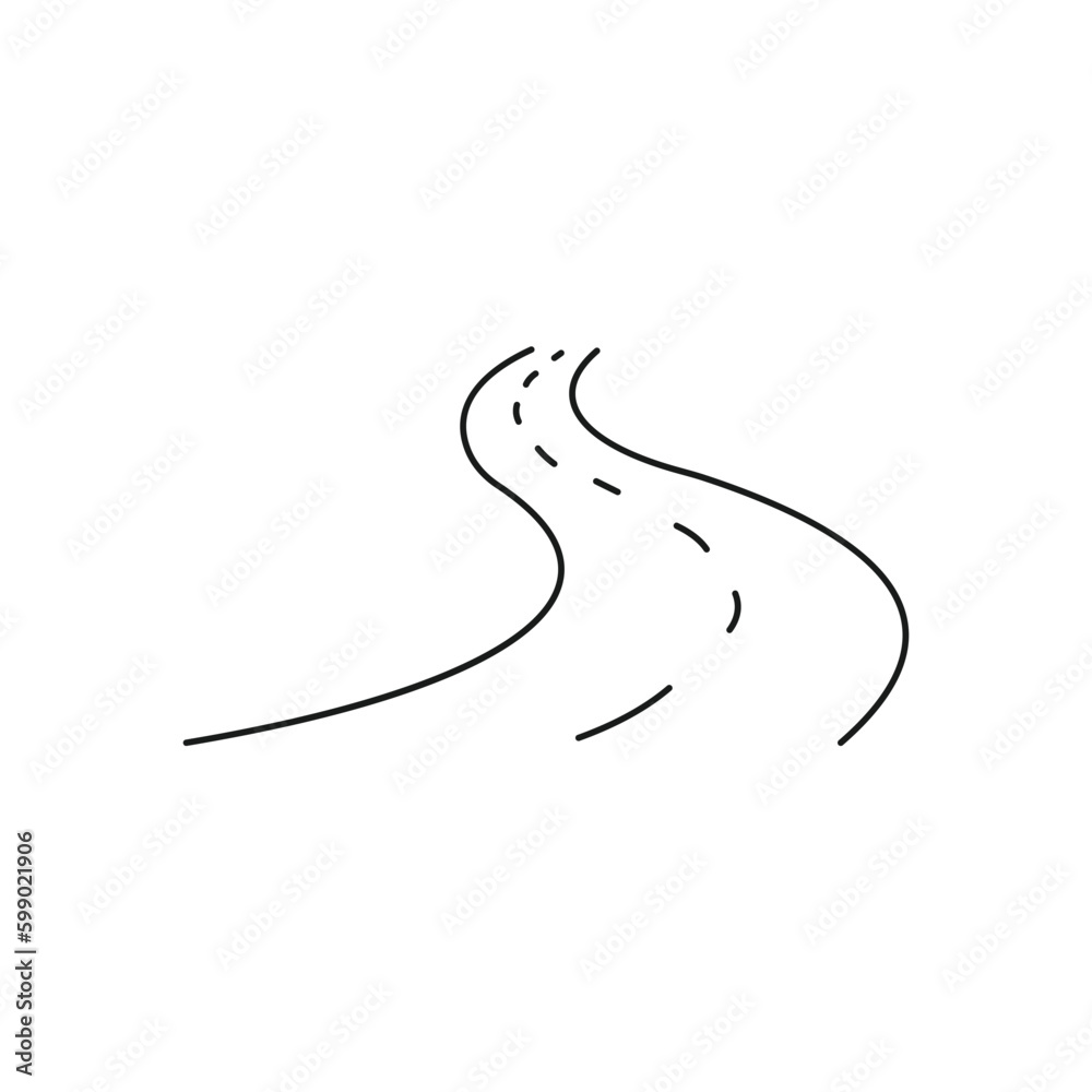 Road vector icon. Highway flat sign design. Asphalt road symbol pictogram. UX UI icon Road vector icon. Highway flat sign design. Asphalt road symbol pictogram. UX UI icon