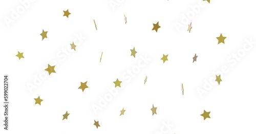 XMAS A gray whirlwind of golden snowflakes and stars. New - PNG transparent