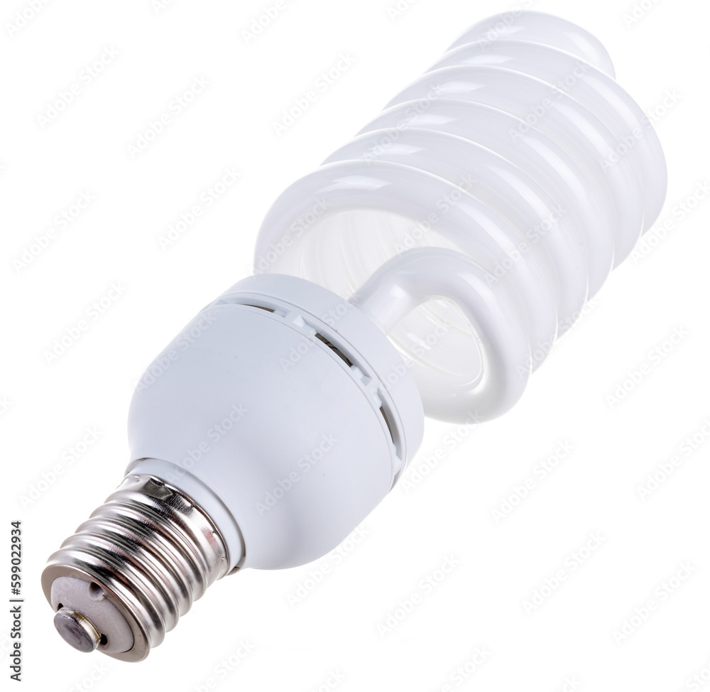 huge white light bulb isolated on white background
