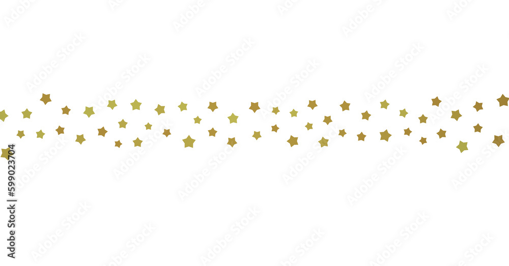 golden stars - (PNG transparent)